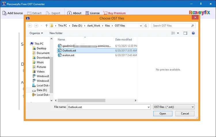 Add OST file
